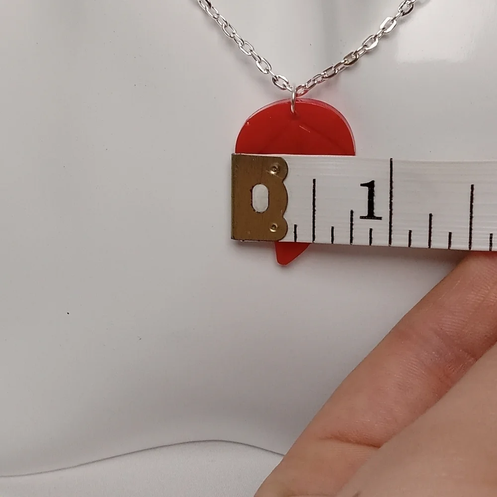 Red Leaf Pendant Necklace